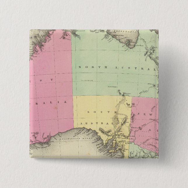 Bóton Quadrado 5.08cm Áustria 3 (Frente)