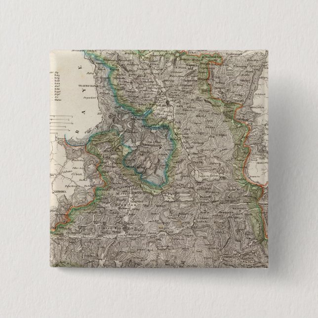Bóton Quadrado 5.08cm Áustria 3 (Frente)