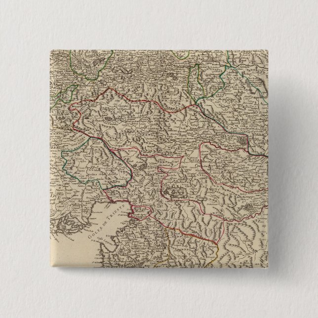 Bóton Quadrado 5.08cm Áustria 4 (Frente)