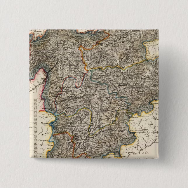Bóton Quadrado 5.08cm Áustria, Liechtenstein (Frente)