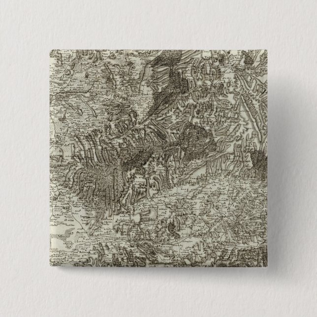 Bóton Quadrado 5.08cm Avignon, Orange (Frente)