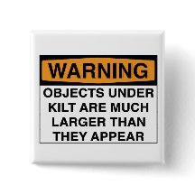 Aviso - grandes objetos sob o Kilt