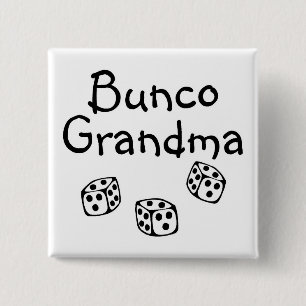 Bóton Quadrado 5.08cm Avó de Bunco
