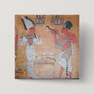 Bóton Quadrado 5.08cm Ay que executa a abertura da cerimónia da boca