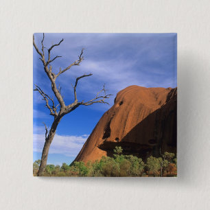 Bóton Quadrado 5.08cm Ayers Rock Uluru no Outback Austrália