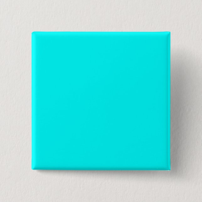 Bóton Quadrado 5.08cm Azul-claro-claro 00ffff (Frente)