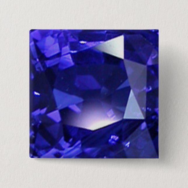 Bóton Quadrado 5.08cm Azul profundo (Frente)