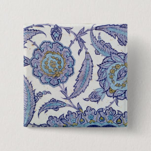 Bóton Quadrado 5.08cm Azulejo do produto de cerâmica de Isnik, c.1520-5
