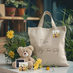 Bóton Quadrado 5.08cm Baby Panda With Sunflower Button