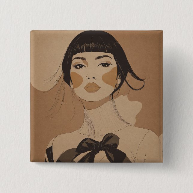 Bóton Quadrado 5.08cm Badge Design (Frente)