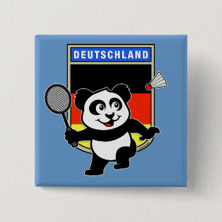 Bóton Quadrado 5.08cm Badminton Alemanha Panda