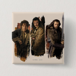 BÓTON QUADRADO 5.08CM BAGGINS™, BARD BOWMAN™, & THORIN OAKENSHIELD™