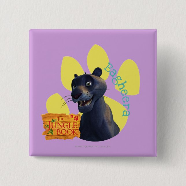 Bóton Quadrado 5.08cm Bagheera 1 (Frente)