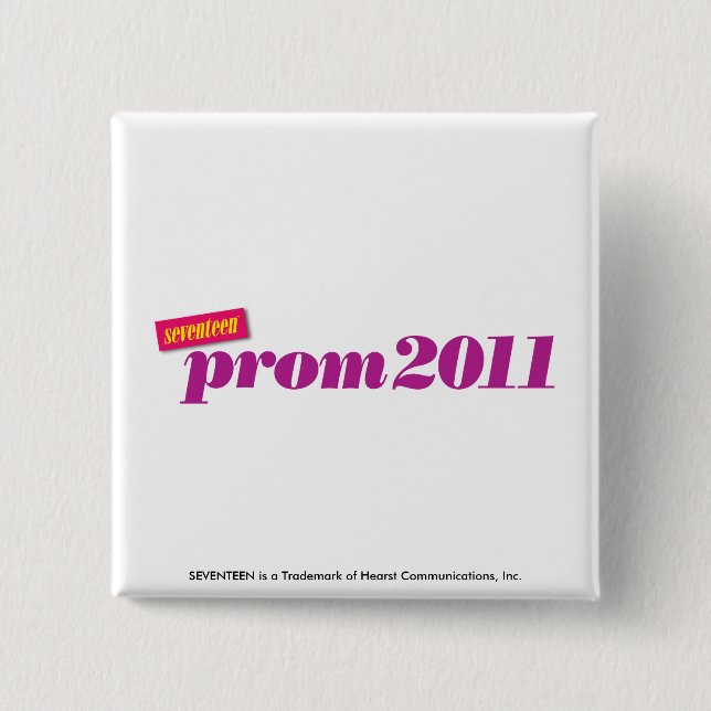 Bóton Quadrado 5.08cm Baile de formatura 2011 - Roxo (Frente)