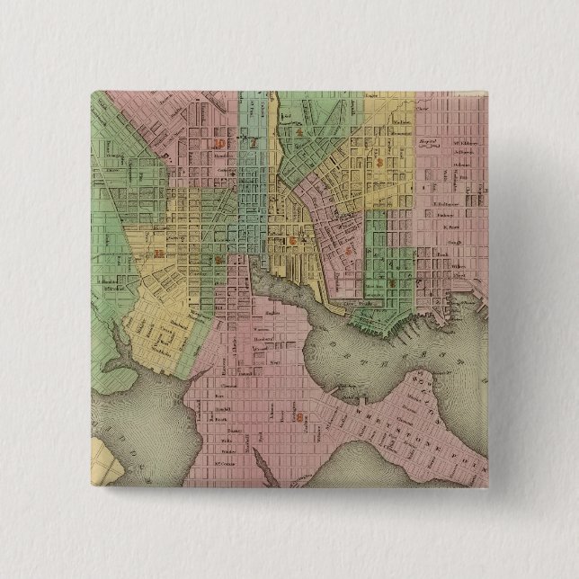 Bóton Quadrado 5.08cm Baltimore 2 (Frente)