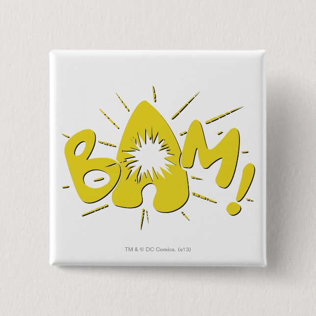 BÓTON QUADRADO 5.08CM BAM! (Frente)