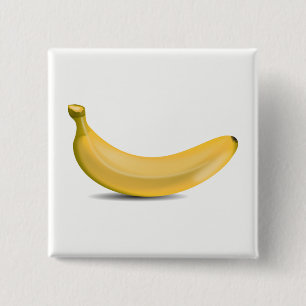 Bóton Quadrado 5.08cm Banana