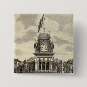 Bóton Quadrado 5.08cm Banco de San José