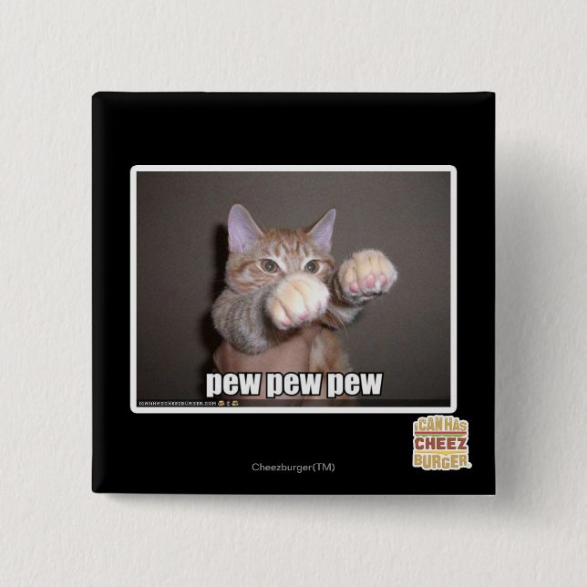 Bóton Quadrado 5.08cm Banco do banco do banco (Frente)