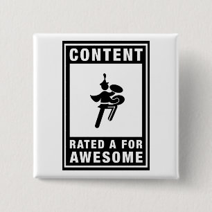 Bóton Quadrado 5.08cm Banda - pratos baixos