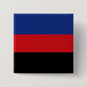Bóton Quadrado 5.08cm Bandeira contínua do orgulho de Polyamory
