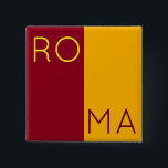 Bóton Quadrado 5.08cm Bandeira da cidade de Roma, Itália<br><div class="desc">Casaco de Armas - sem coroa - da cidade de Roma,  Itália. Atribuição da imagem: Por Ssolbergj - Trabalho próprio,  CC BY-SA 3.0,  https://commons.wikimedia.org/w/index.php?curid=33201691.</div>