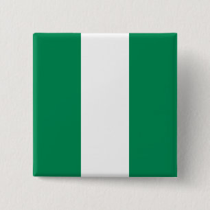 Bóton Quadrado 5.08cm Bandeira da Nigéria (nigeriana)