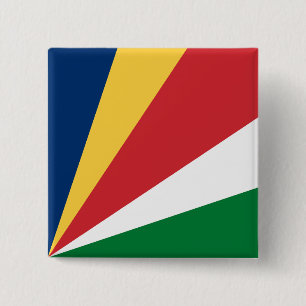 Bóton Quadrado 5.08cm Bandeira das Seicheles