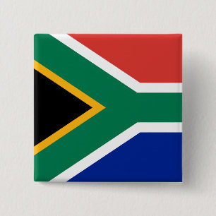 Bóton Quadrado 5.08cm Bandeira de África do Sul
