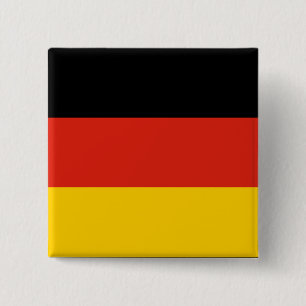 Bóton Quadrado 5.08cm Bandeira de Alemanha