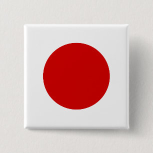 Bóton Quadrado 5.08cm Bandeira de alta qualidade de Japão