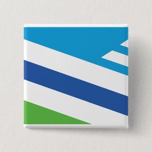 Bóton Quadrado 5.08cm Bandeira de Dayton, Ohio
