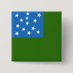 Bóton Quadrado 5.08cm Bandeira do Botão dos Boys de Montanha Verde