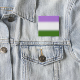 Bóton Quadrado 5.08cm Bandeira do Orgulho Genderqueer Gradiente – Bandei