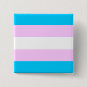 Bóton Quadrado 5.08cm Bandeira do Transgender