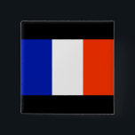 Bóton Quadrado 5.08cm bandeira frança<br><div class="desc"></div>
