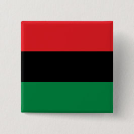 Bóton Quadrado 5.08cm Bandeira Pan-Africana, Happy Kwanzaa