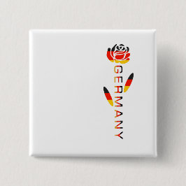 Bóton Quadrado 5.08cm Bandeira Rosa Alemã