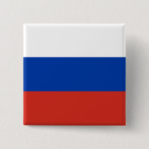 Bóton Quadrado 5.08cm Bandeira Rússia (Rússia)