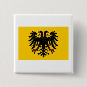 Bóton Quadrado 5.08cm Bandeira santamente do império romano