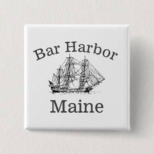 Bóton Quadrado 5.08cm Bar Harbor Maine
