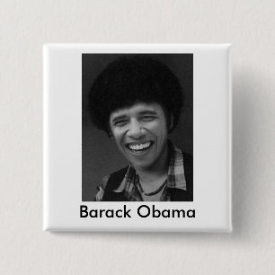 Bóton Quadrado 5.08cm Barack Obama