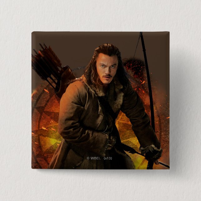Bóton Quadrado 5.08cm BARD the BOWMAN™ Graphic (Frente)