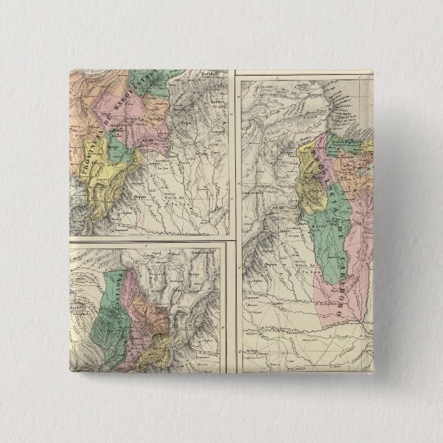Bóton Quadrado 5.08cm Barinas, Venezuela (Frente)