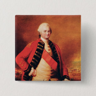 Bóton Quadrado 5.08cm Baron Clive de Robert Clive ø, c.1773
