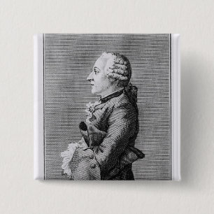 Bóton Quadrado 5.08cm Baron Friedrich Melchior Grimm