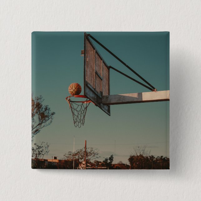 Bóton Quadrado 5.08cm Basquete legal (Frente)