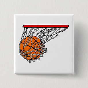 Bóton Quadrado 5.08cm Basquetebol na aro