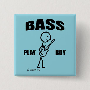 Bóton Quadrado 5.08cm Bass Play Boy