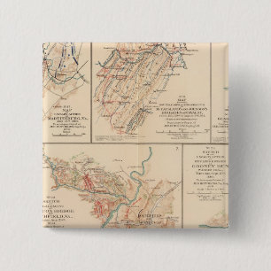 Bóton Quadrado 5.08cm Batalha de Belle Grove